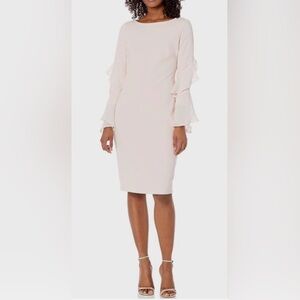 NWT Calvin Klein Blush Long Sleeve Dress